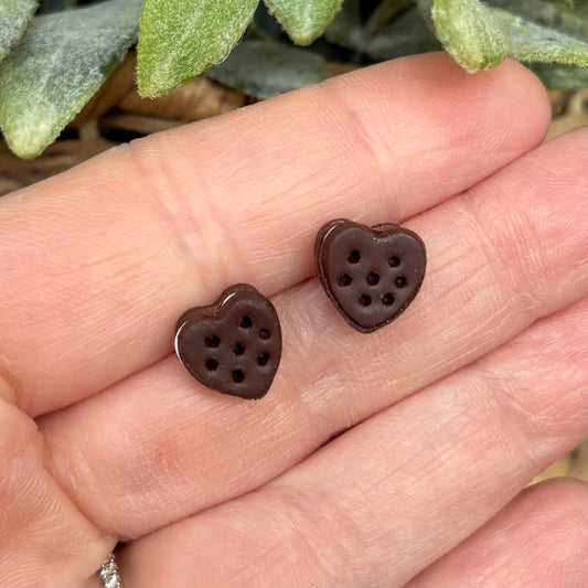 Heart Ice Cream Sandwich Stud Earrings | The Oak & Grey
