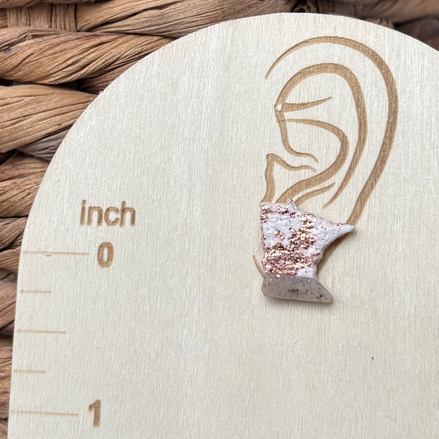 Up North Granite Minnesota Stud Earrings | The Oak & Grey