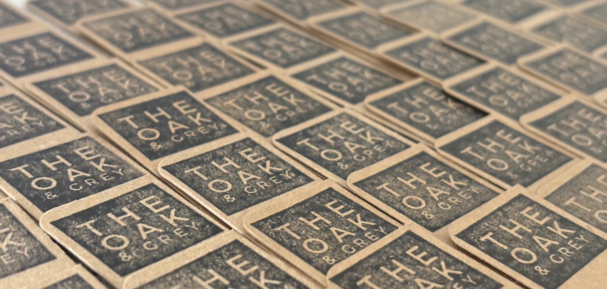 Multiple The Oak & Grey earring backer cards