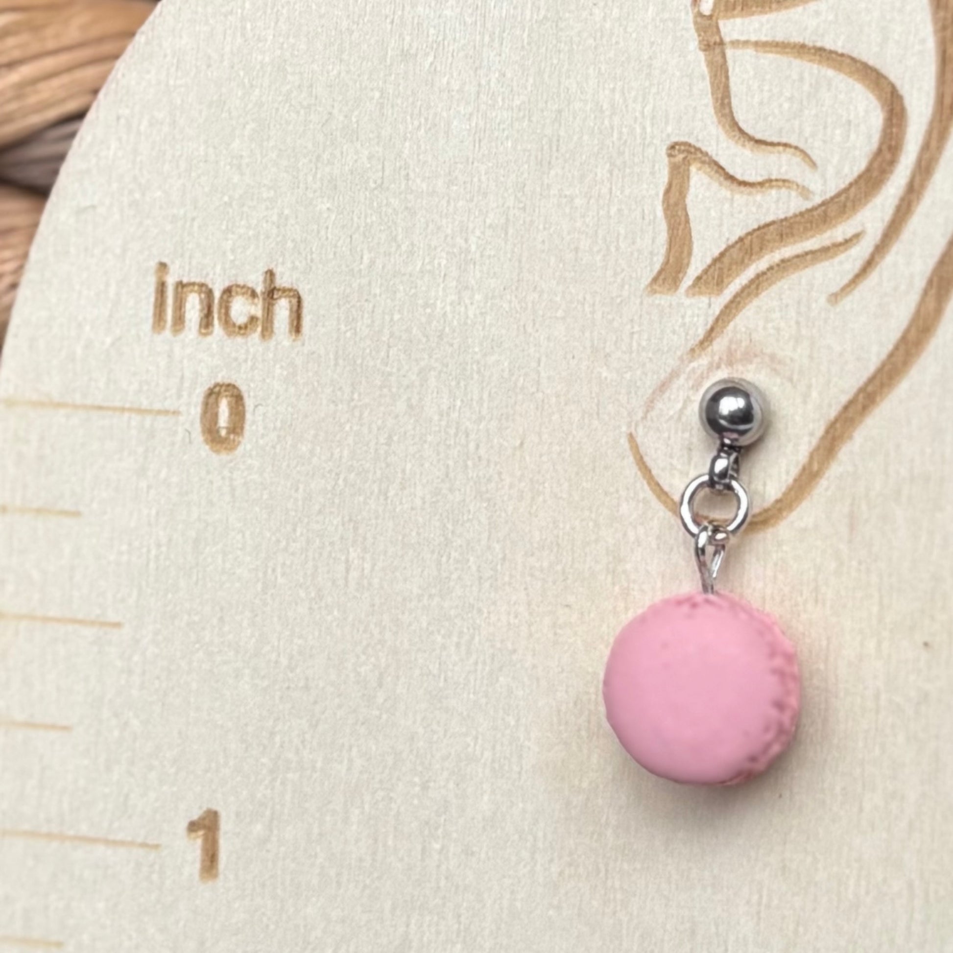 Bubblegum Pink Macaron Mini Dangles | The Oak & Grey 