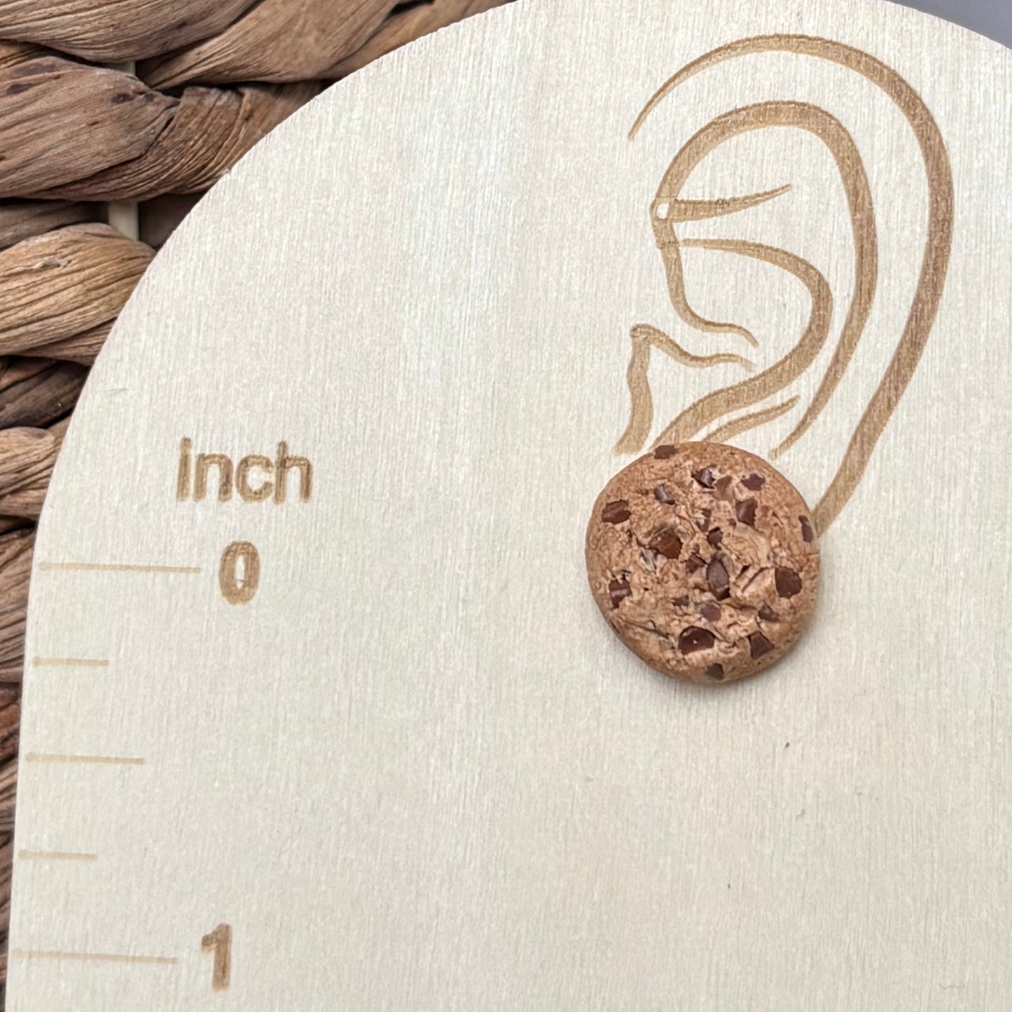 Fresh Baked Chocolate Chip Cookie Stud Earrings | The Oak & Grey