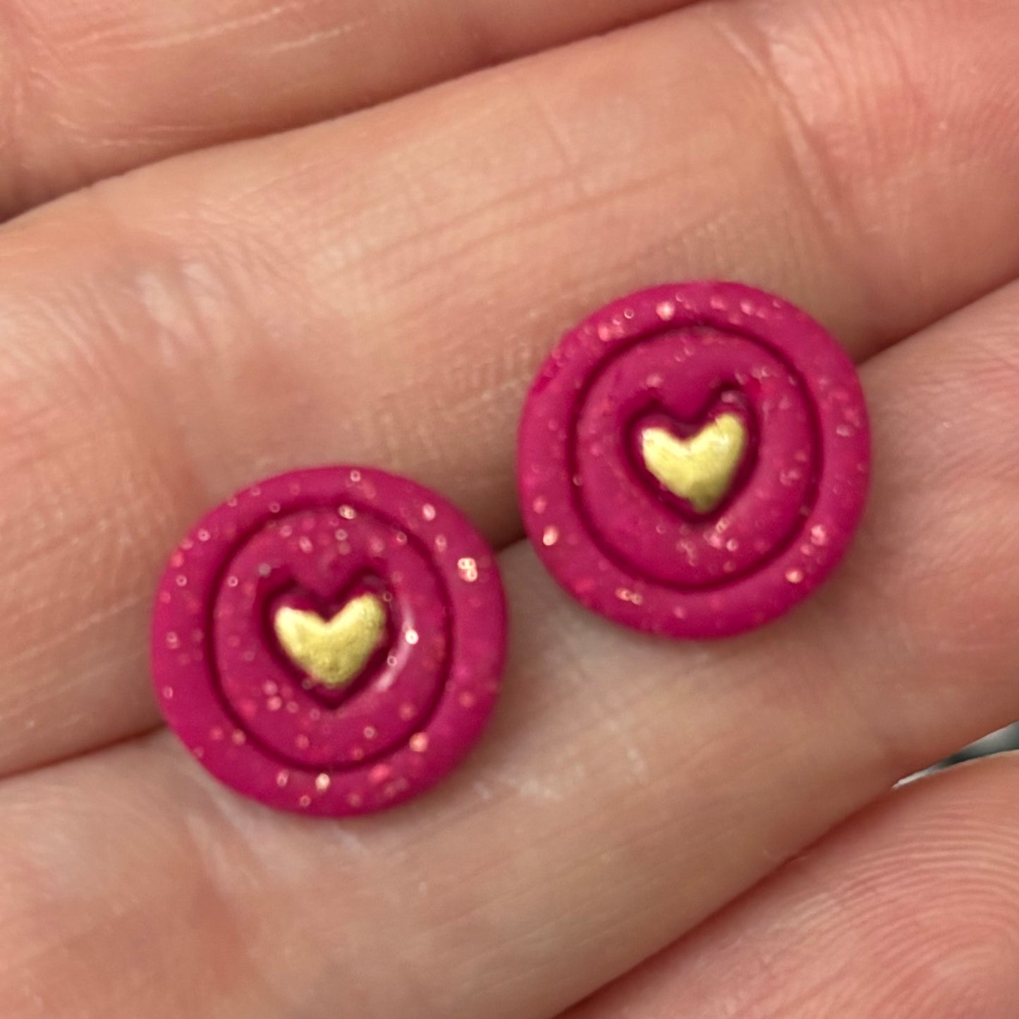 Sparkle Love Dots Stud Earrings | The Oak & Grey