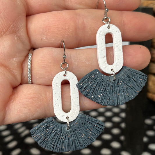 Concrete Fiber Dangle Earrings | The Oak & Grey