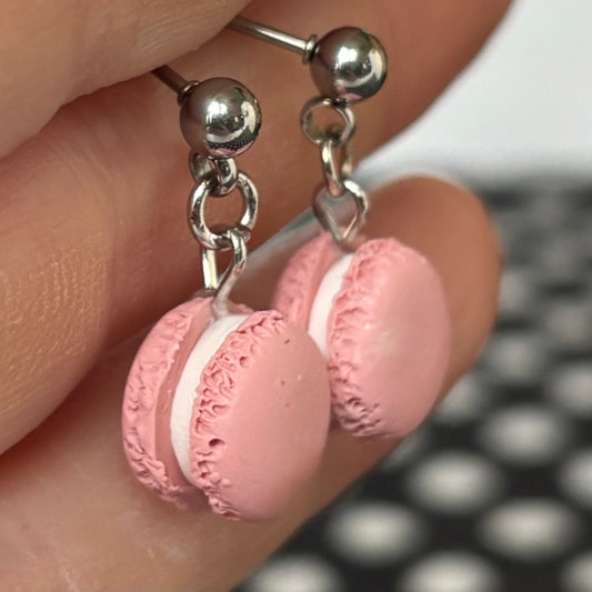 Bubblegum Pink Macaron Mini Dangles | The Oak & Grey 