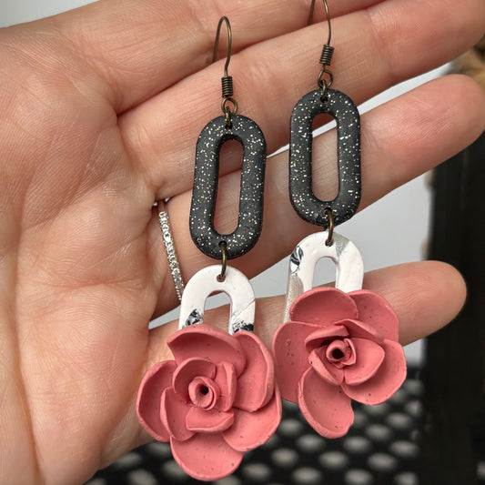 Blush in Bloom Dangle Earrings | The Oak & Grey 