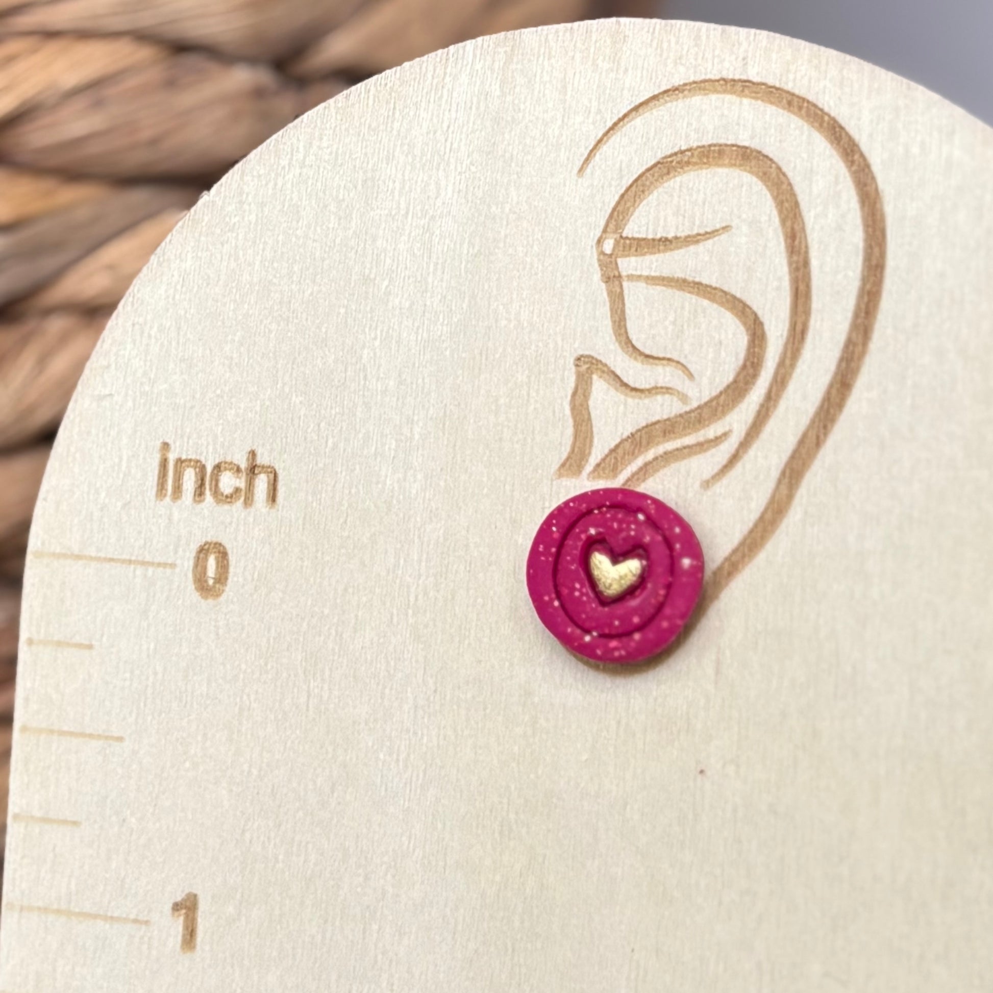 Sparkle Love Dots Stud Earrings | The Oak & Grey