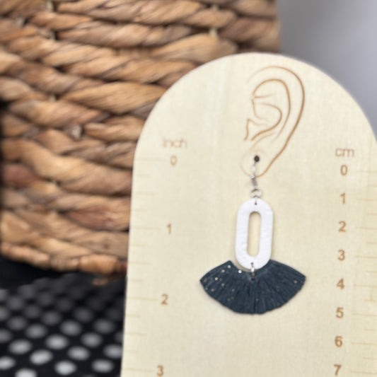 Concrete Fiber Dangle Earrings | The Oak & Grey