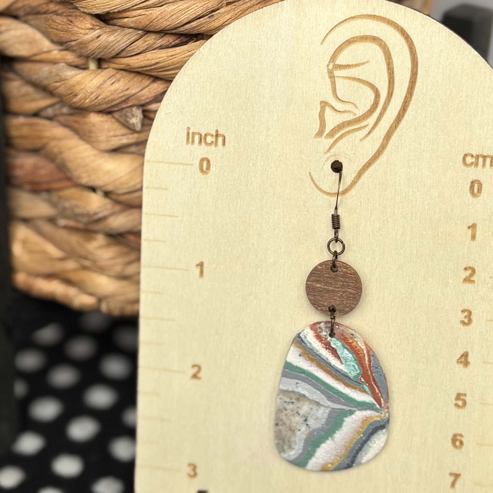 Sierra Agate Dangle Earrings | The Oak & Grey