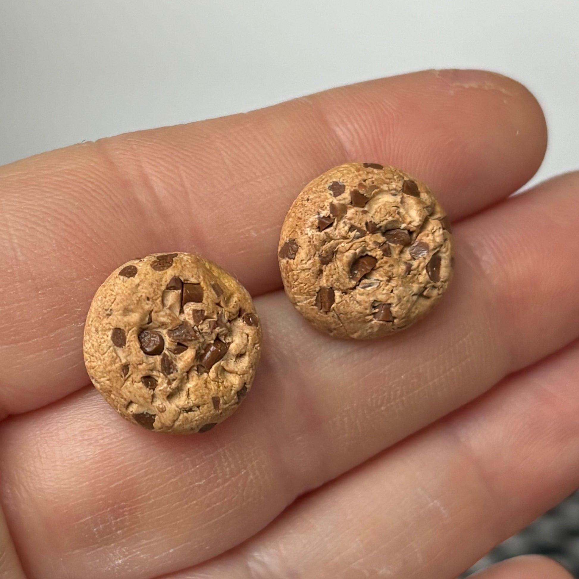 Fresh Baked Chocolate Chip Cookie Stud Earrings | The Oak & Grey