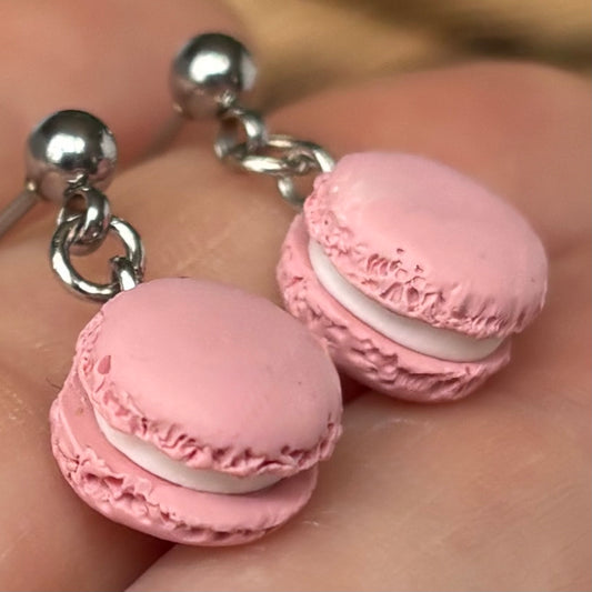 Bubblegum Pink Macaron Mini Dangles | The Oak & Grey 