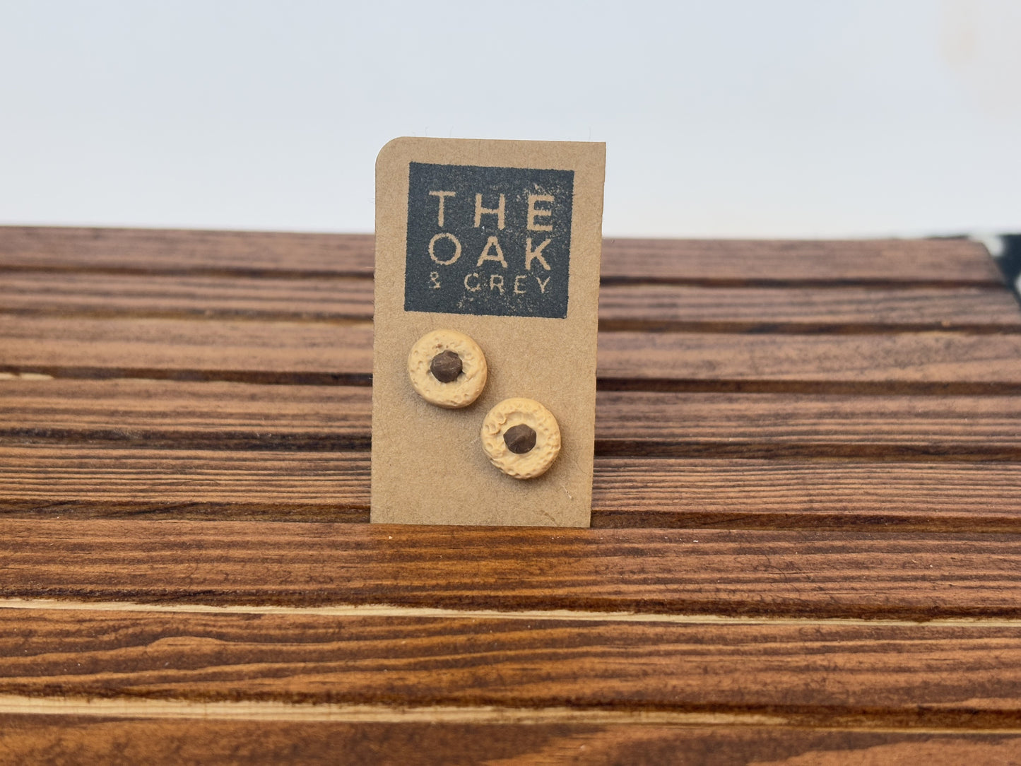 Peanut Butter Blossom Cookie Stud Earrings | The Oak & Grey