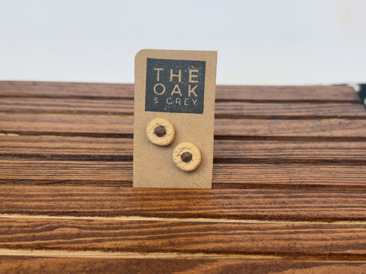 Peanut Butter Blossom Cookie Stud Earrings | The Oak & Grey