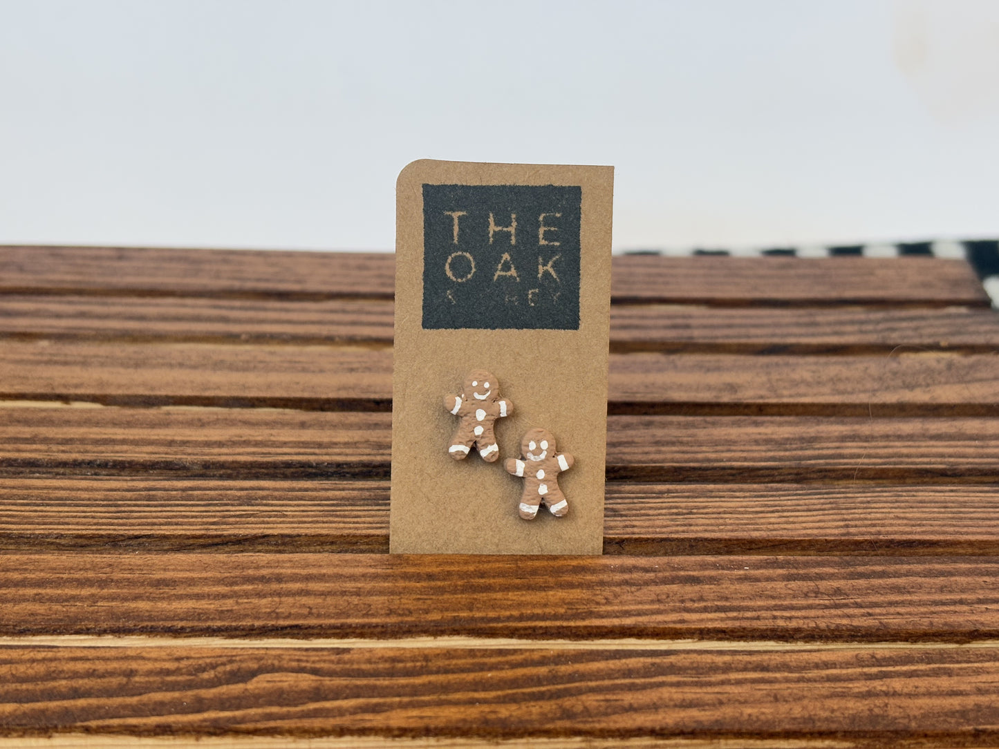 Gingerbread Man Cookie Stud Earrings | The Oak & Grey