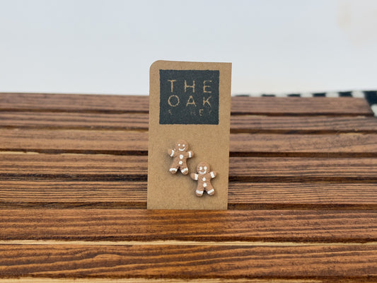 Gingerbread Man Cookie Stud Earrings | The Oak & Grey