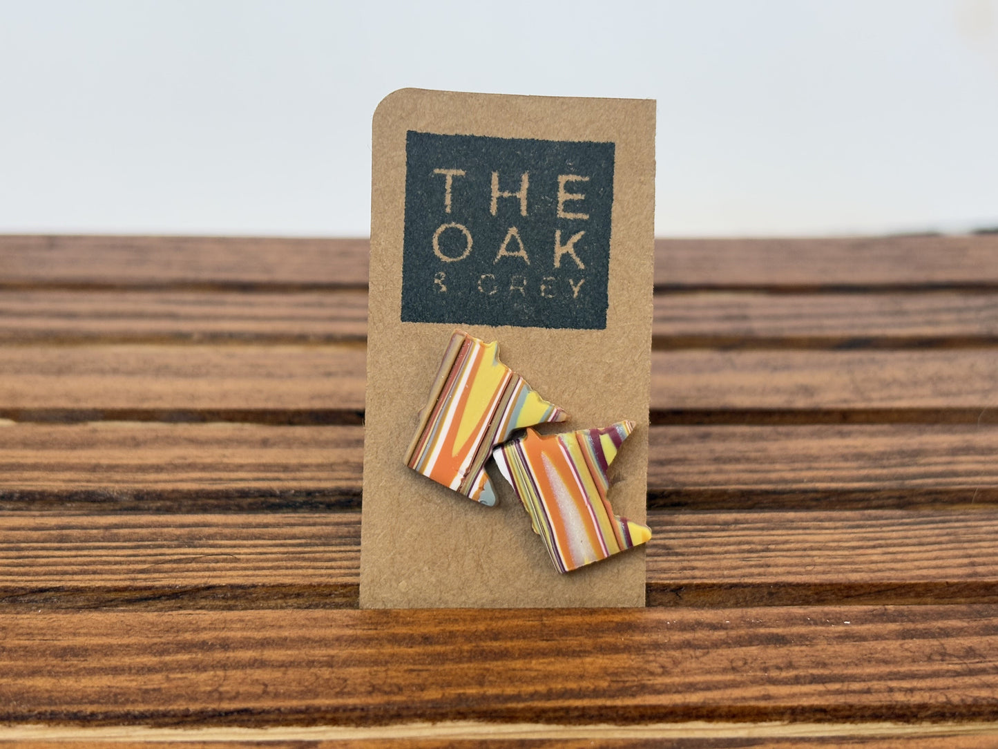 Agate Minnesota Stud Earrings | The Oak & Grey