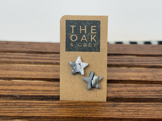 Granite Star Stud Earrings | The Oak & Grey