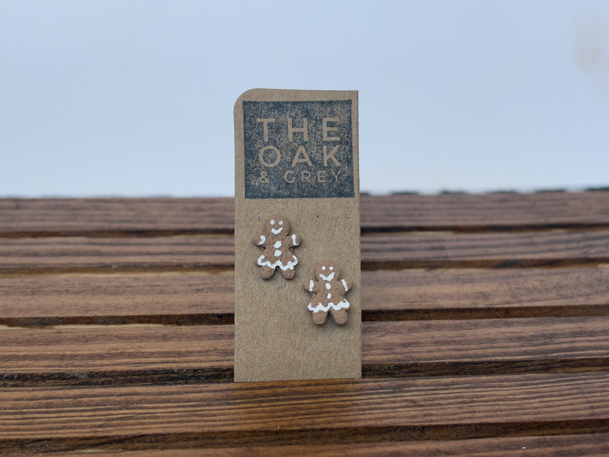 Gingerbread Woman Cookie Stud Earrings | The Oak & Grey