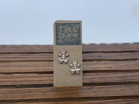 Gingerbread Woman Cookie Stud Earrings | The Oak & Grey
