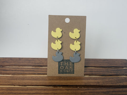 Duck Duck Grey Duck Dangle Earrings | The Oak & Grey